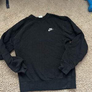 Nike Men's Classic Black Crewneck Sweater